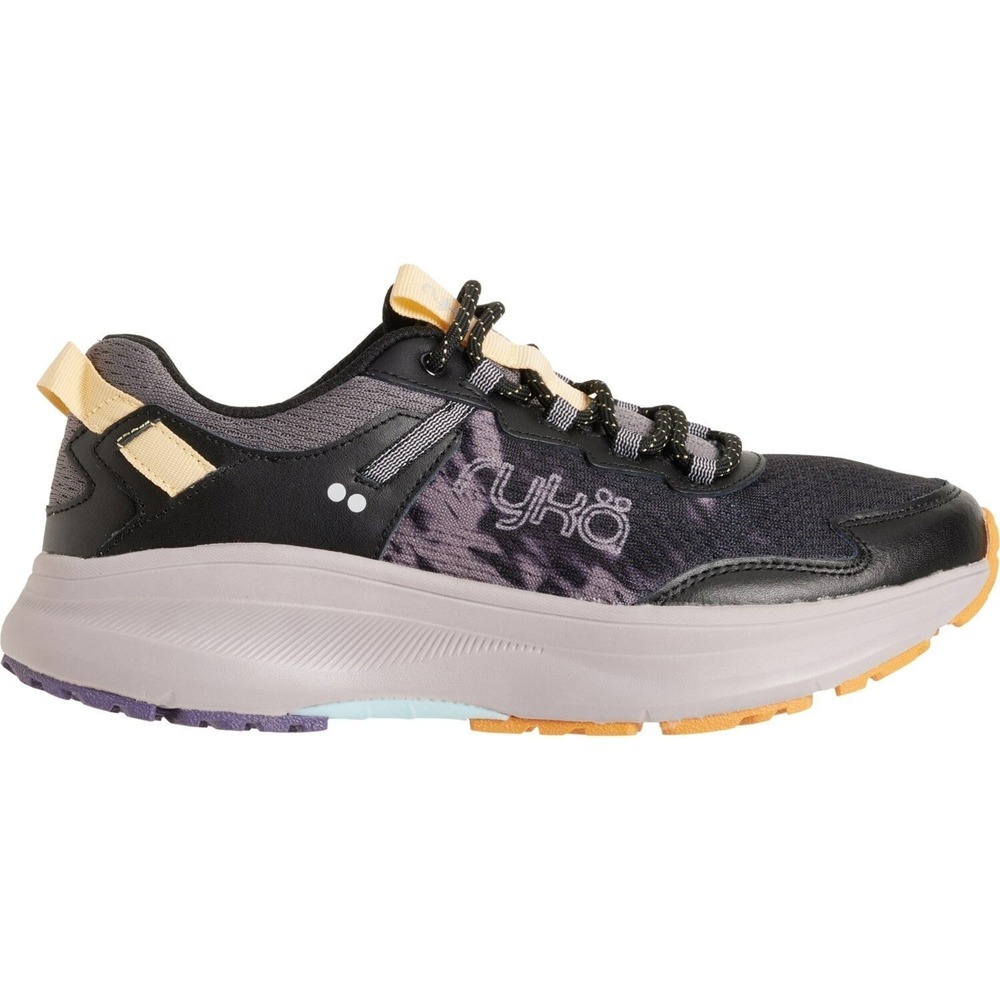 Ryka Treetop Trail Running Shoes Women Black Purple Sneakers‎ Athletic Size 7.5